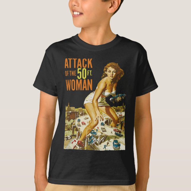 Attack mot 50-foten t shirt (Framsida)