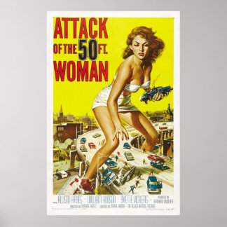 Attack mot 50-fotkvinnan poster