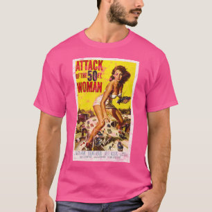 Attack mot 50-fots-Vintagens B-film T Shirt