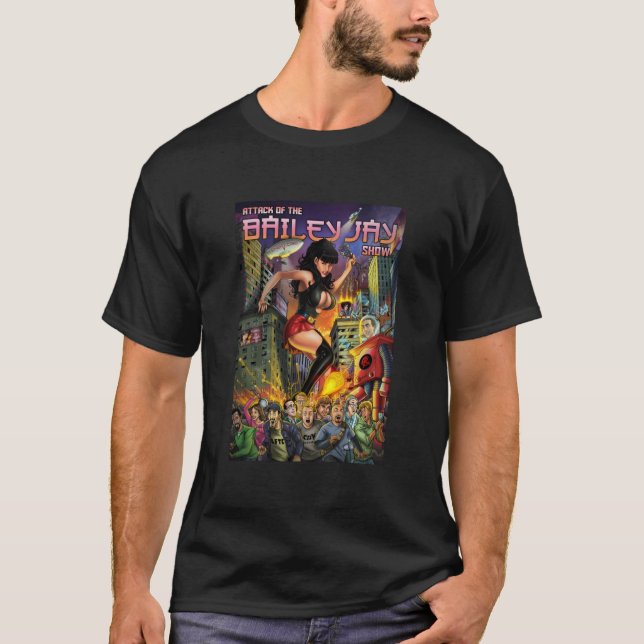 Attack mot Bailey Jay Show Baseball ¾ Sleeve T Shirt (Framsida)
