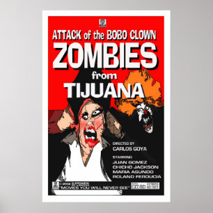 Attack mot Bobo Clown Zombies Poster