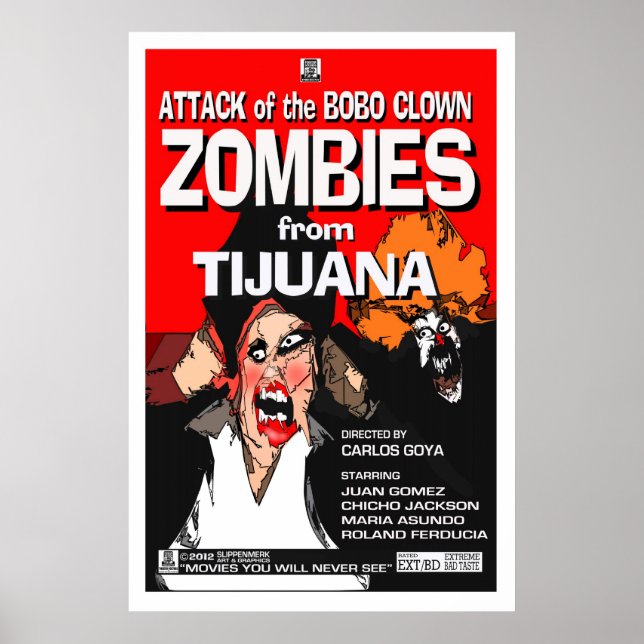 Attack mot Bobo Clown Zombies Poster (Framsidan)
