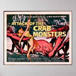 Attack mot Crab Monsters 1957 skräckfilm Poster