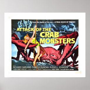 Attack mot Crab Monsters Poster