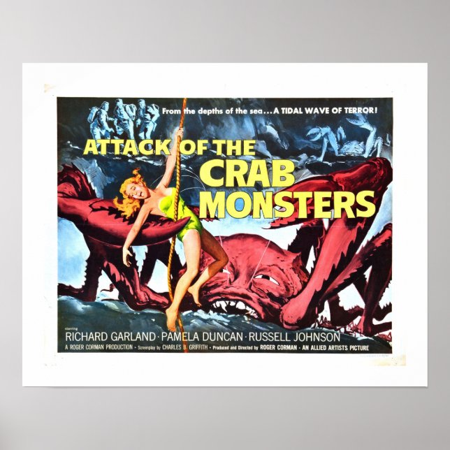 Attack mot Crab Monsters Poster (Framsidan)