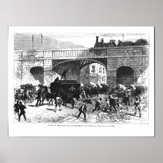 Attack mot fängelset Van vid Manchester Poster (Framsidan)