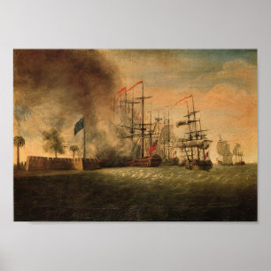 Attack mot Fort Moultrie Poster
