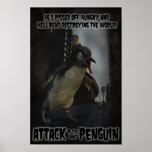 Attack mot Giant Penguin! Poster Fake Movie