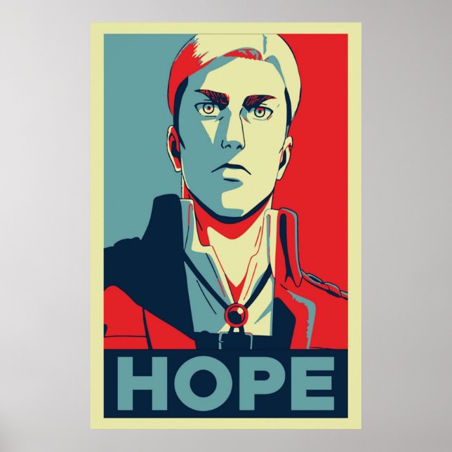 Attack mot Titan Erwin Smith Hope version 2 Poster (Framsidan)