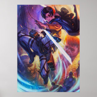 Attack mot titan Levi Poster