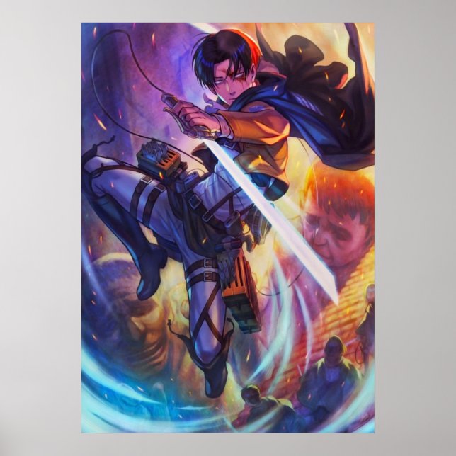 Attack mot titan Levi Poster (Framsidan)