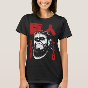 Attack mot Titan Season 4 Beast Titan & Large Kanj T Shirt