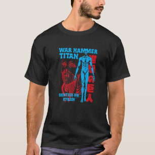 Attack mot Titan Season 4 Krig Hammer Fullt Body P T Shirt