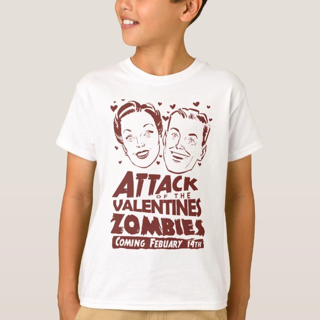 Attack mot Valentineserna Zombies T Shirt (Framsida)