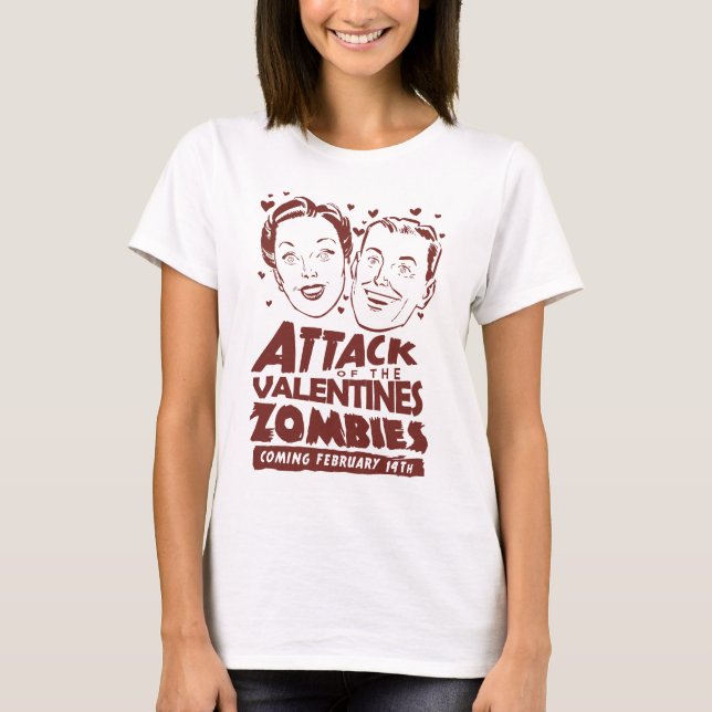 Attack mot Valentineserna Zombies Tee (Framsida)