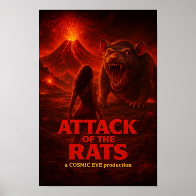 Attack of the Rats Affisch (Framsidan)