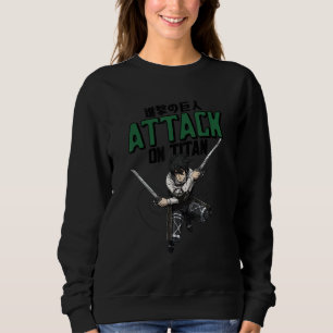 Attack on Titan Säsong 4 Mikasa med Titel T Shirt
