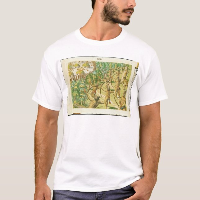 Attack på en indisk by t shirt (Framsida)
