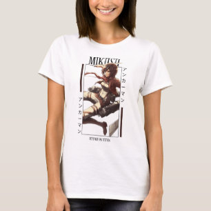 ATTACK PÅ KONSTRUKTION AV COOLAN TITAN-MIKASA ACKE T SHIRT