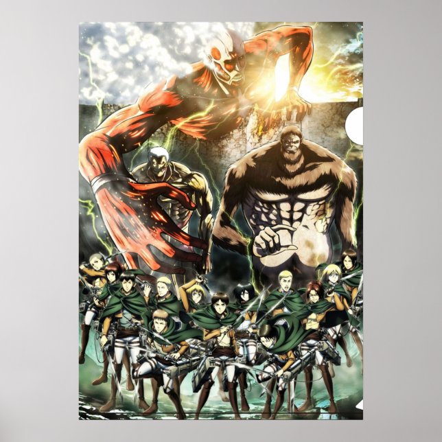 Attack på Titan All Poster (Framsidan)