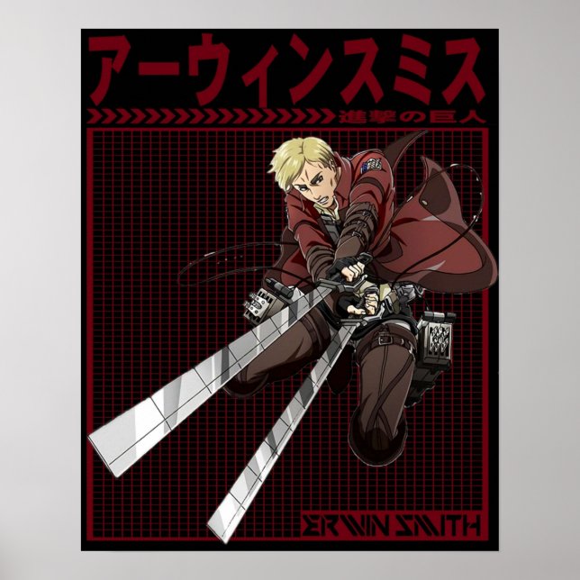 ATTACK PÅ TITAN ERWIN SMITH POSTER (Framsidan)