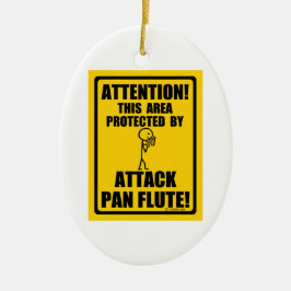 Attack-panflöjt Julgransprydnad Keramik