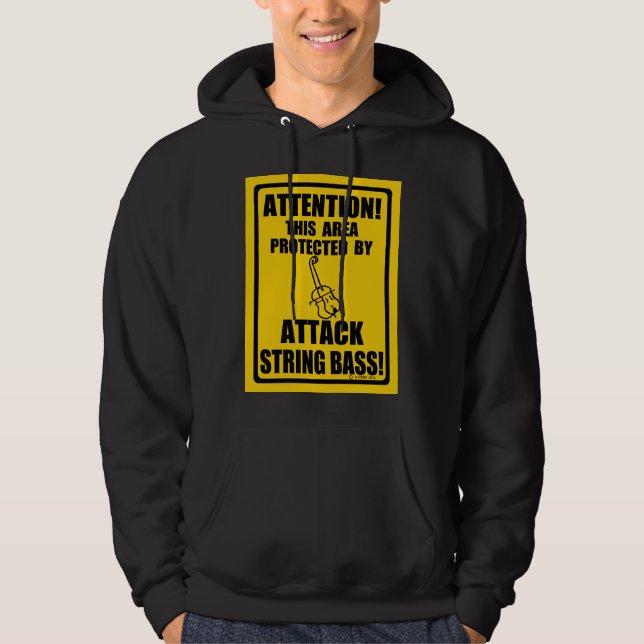 Attack String Bass Hoodie (Framsida)