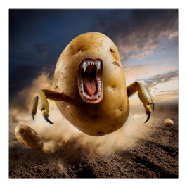 Attack Tater På Språng Perfect Poster