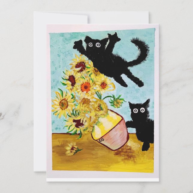 Attack van Gogh-kort Julkort (Framsida)