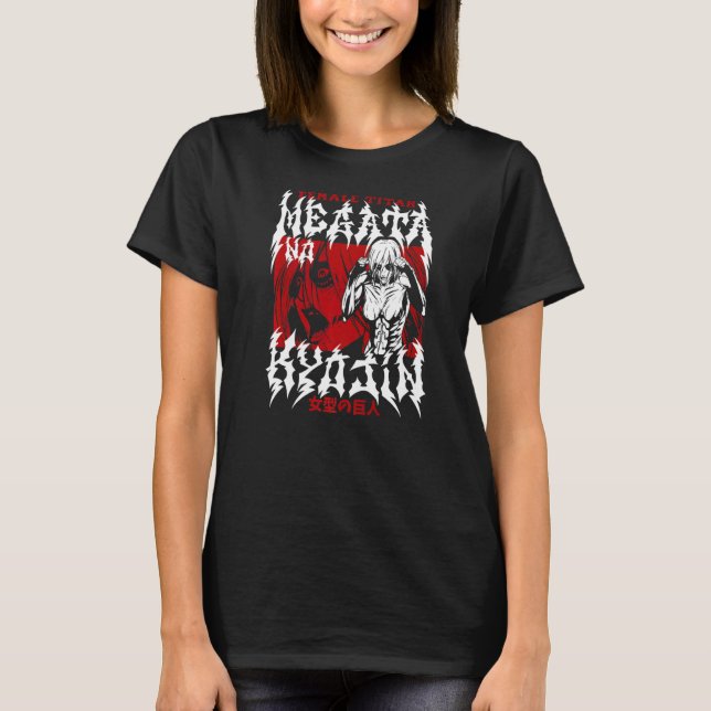 Attacker mot Titan Extreme Female Titan T Shirt (Framsida)