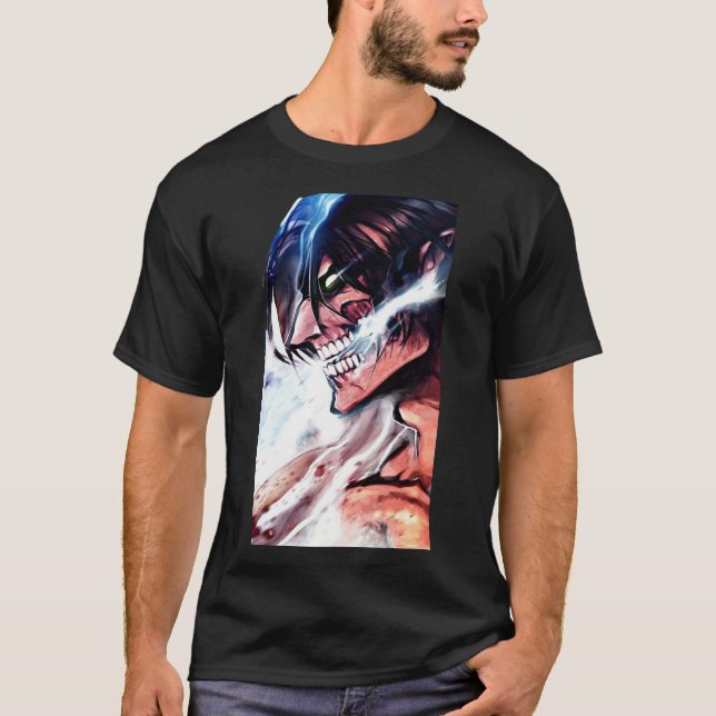 attackera titanskjorta t shirt (Framsida)