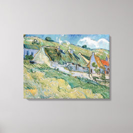 Attackerade stugor av Vincent van Gogh Canvastryck