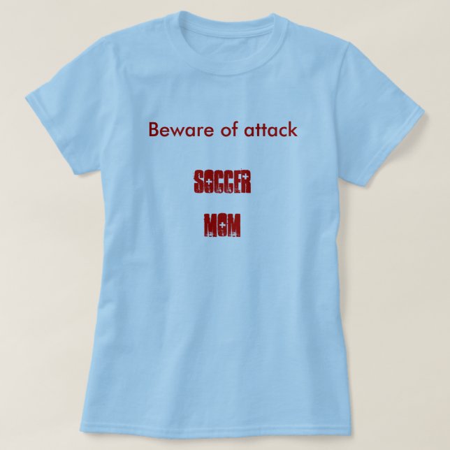 Attackfotbollmamma T-shirt (Design framsida)
