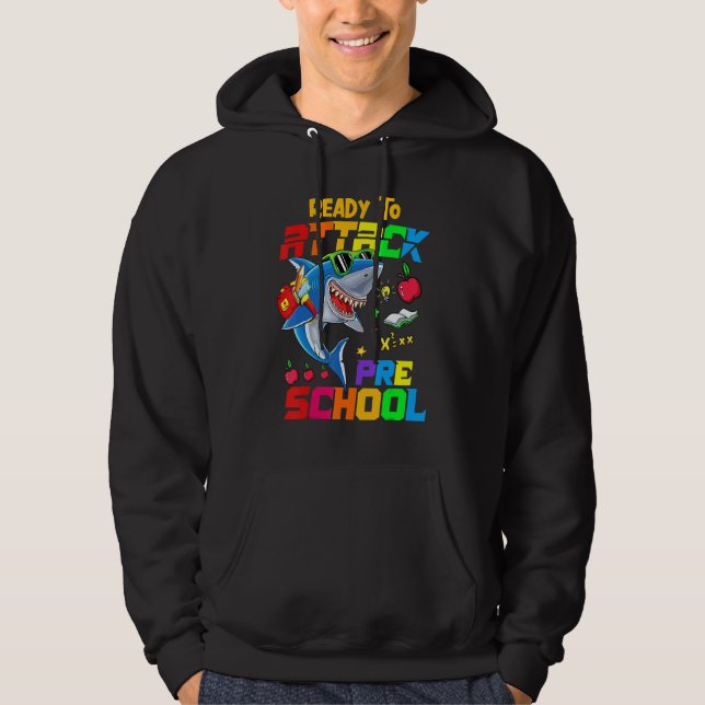 Attacking Pre School Teacher Student Back To Schoo Hoodie (Framsida)