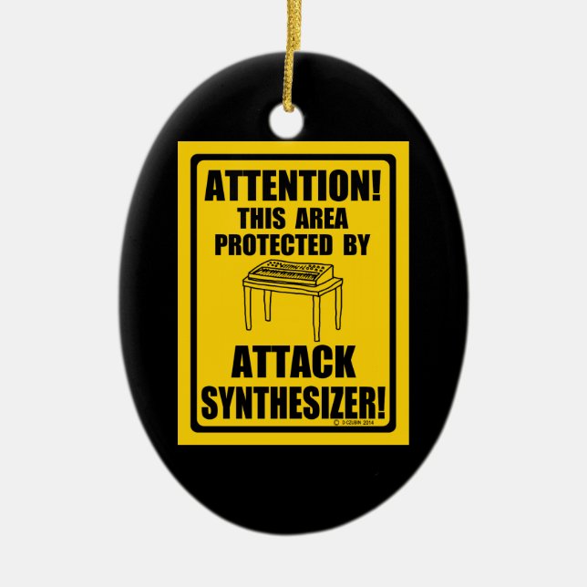 Attacksynkroniserare Julgransprydnad Keramik (Framsidan)