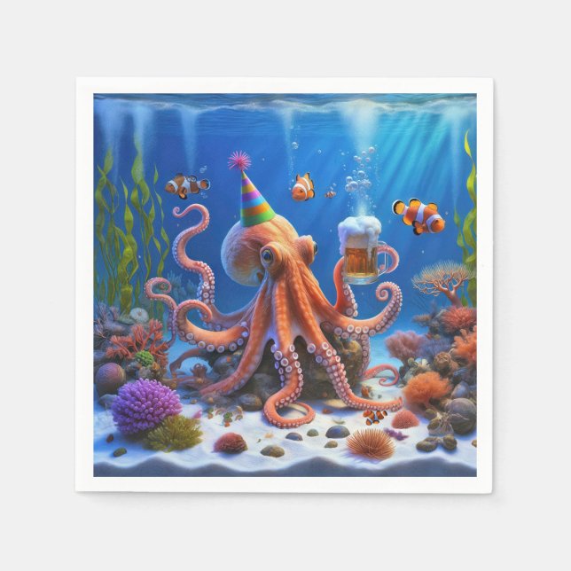 Åttdag med öl pappersservett (Framsidan)