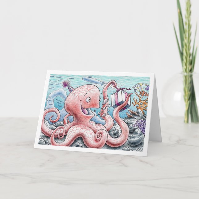 Åttdag Octopus Kort (Framsida)