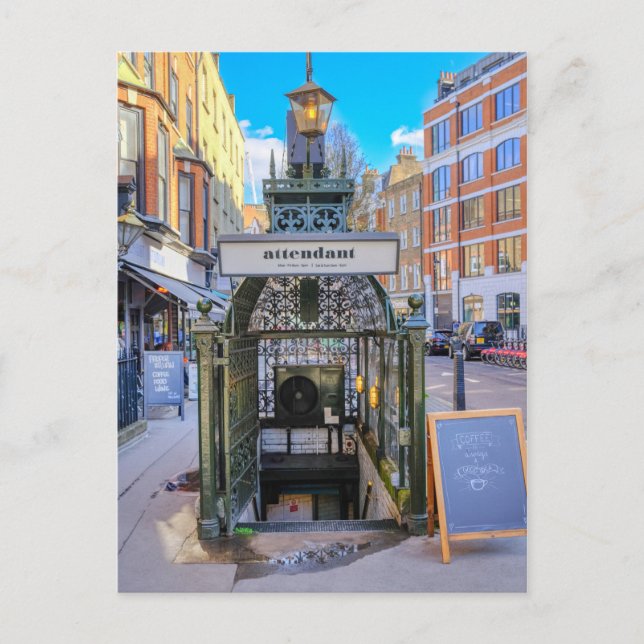 Attendant Fitzrovia London Vykort (Framsida)