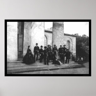 Attendees av begravningen av Robert E. Lee 1870 Poster