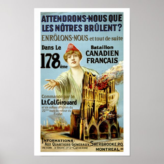 Attendrons-Nous Que Les Notre Brulent Poster (Framsidan)