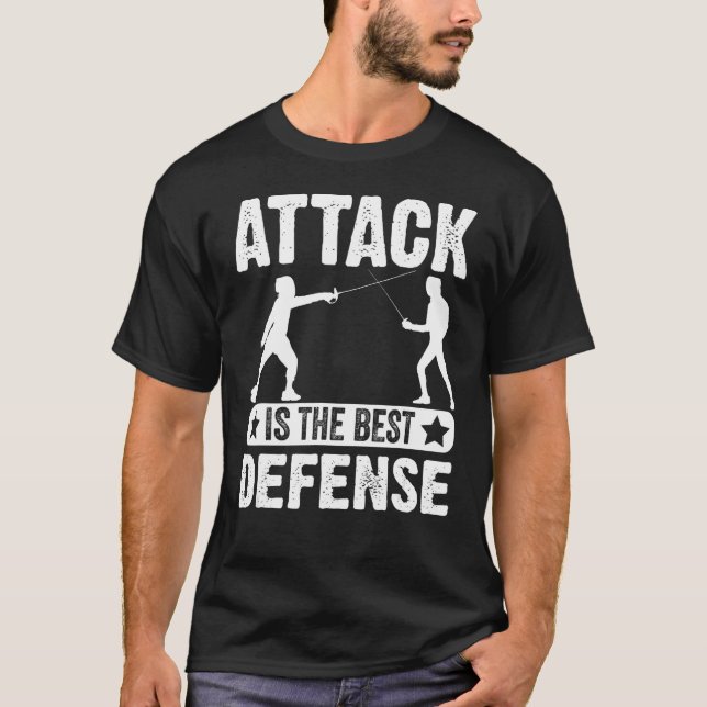 Attentat är mitt bästa försvar t shirt (Framsida)
