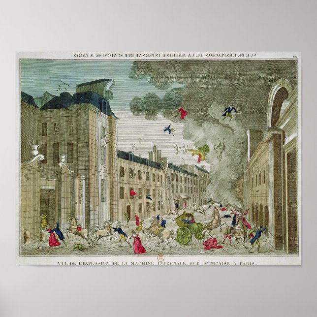 Attentatet mot Napoleon Bonaparte Poster (Framsidan)