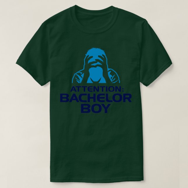 Attention Bachelor T Shirt (Design framsida)
