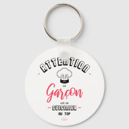 Attention cuisinier au top nyckelring