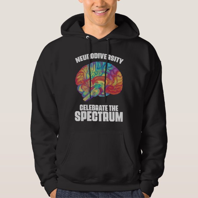 Attention Deficit Disorder Hyperactivity Neurodive Hoodie (Framsida)