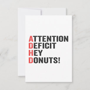 Attention Deficit Hej Donuts Adhd Neurodiversitet  Tack Kort