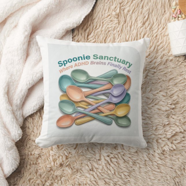 Attention Deficit Hem Inredning | Spoonie Sanktion Kudde (Filt)