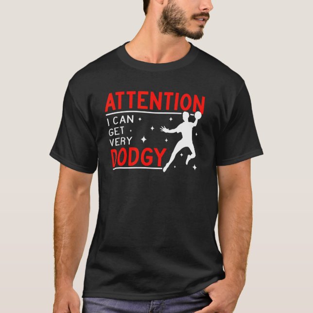 Attention I can get very Ball Sport men Gaga Ball  T Shirt (Framsida)