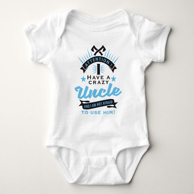 attention i have a crazy uncle tee (Framsida)