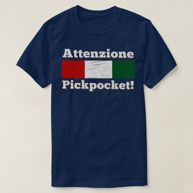 Attenzione Pickfickficka T Shirt (Design framsida)